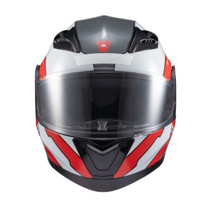 Capacete Texx Esc Gladiator V3 Reisen Verm Branc Bril 60